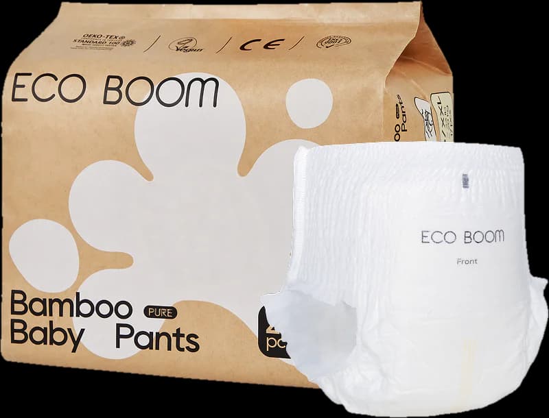 Kalhotková plenka ECO BOOM Pure a její kraftové balení