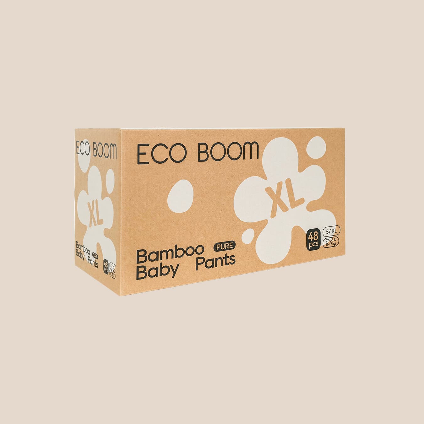 Bambusové kalhotkové plenky Pure Box - XL (48 ks)