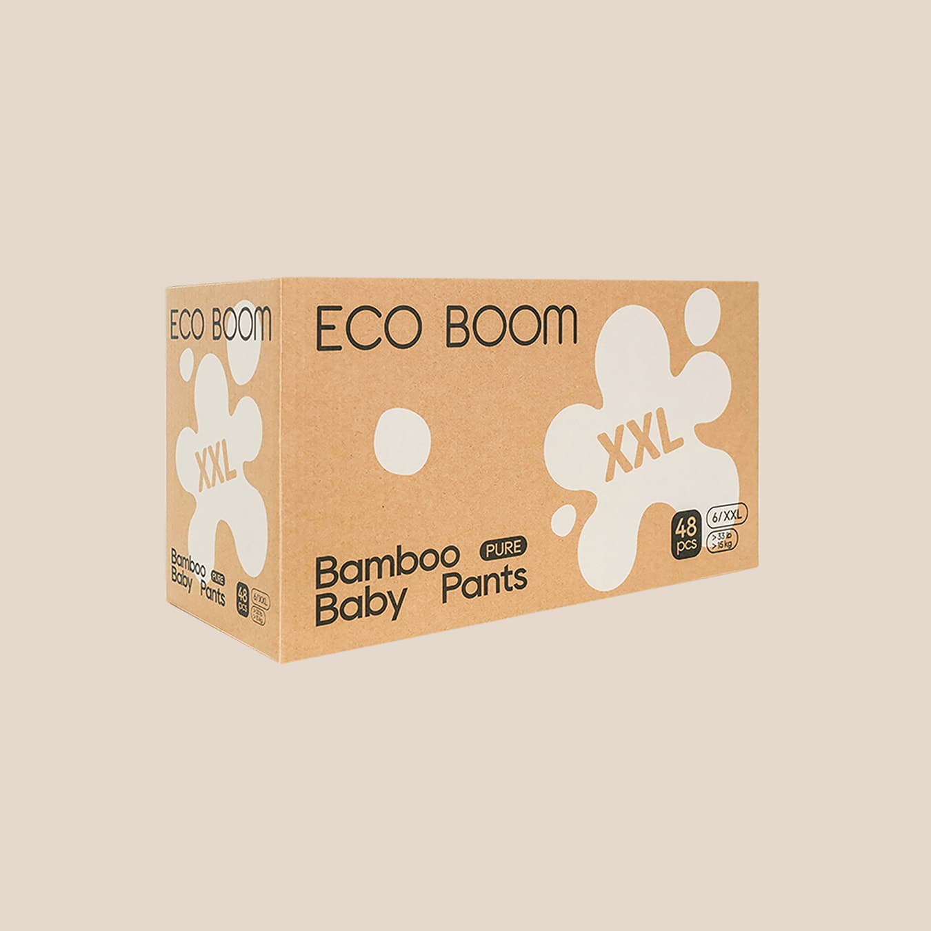 Bambusové kalhotkové plenky Pure Box - XXL (48 ks)