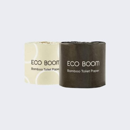 Bambusový toaletní papír ECO BOOM, jemný a ekologický, bezpečný pro miminka.